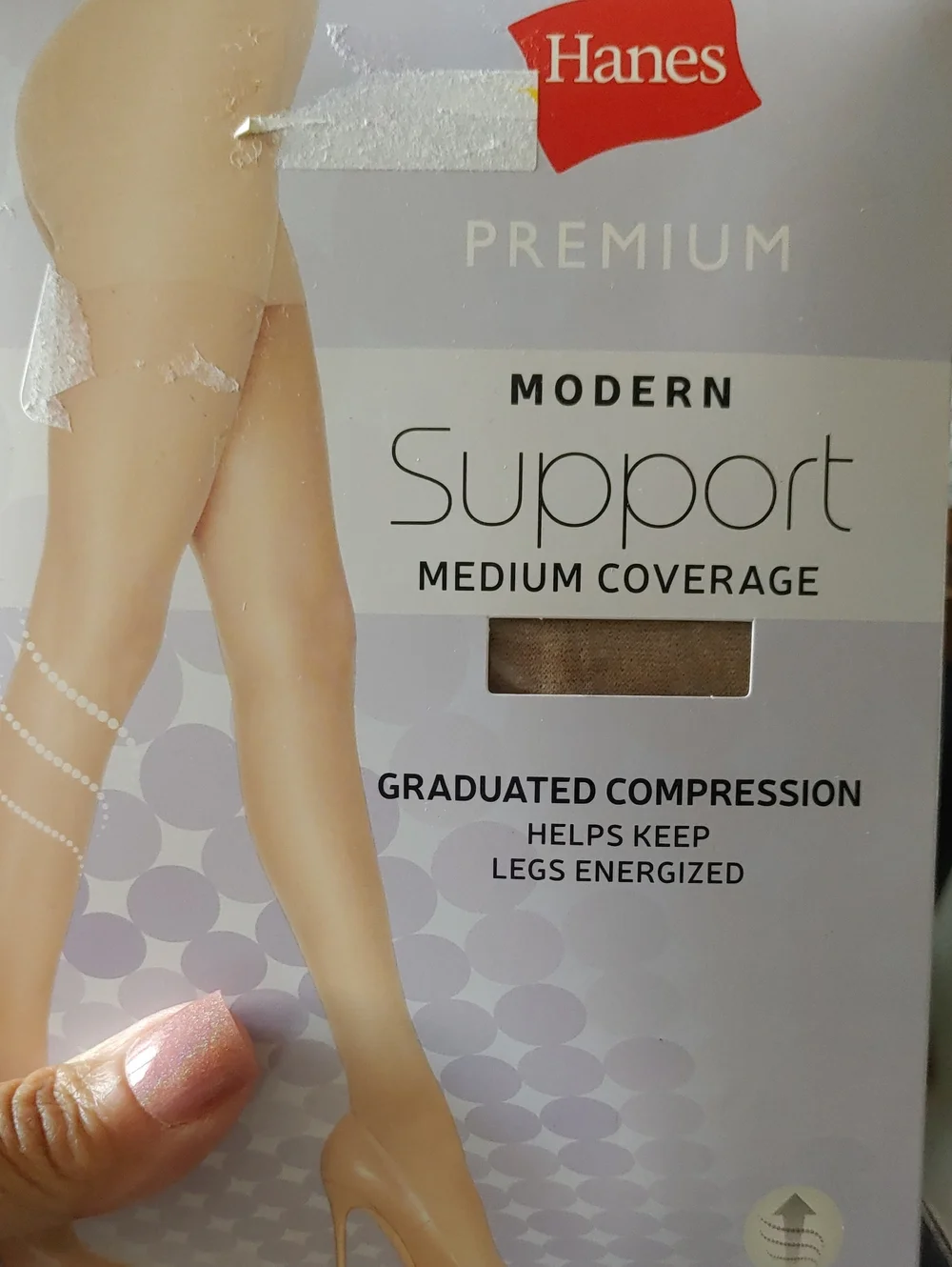 NWT Hanes Nude XL Premium Modern Support Medium Coverage Pantyhose